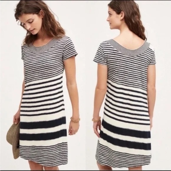 Maeve Dresses & Skirts - Maeve by‎ Anthropologie Haven Striped Dress, XS